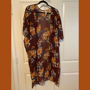 Xhilaration (Target) floral cover up, size M/L